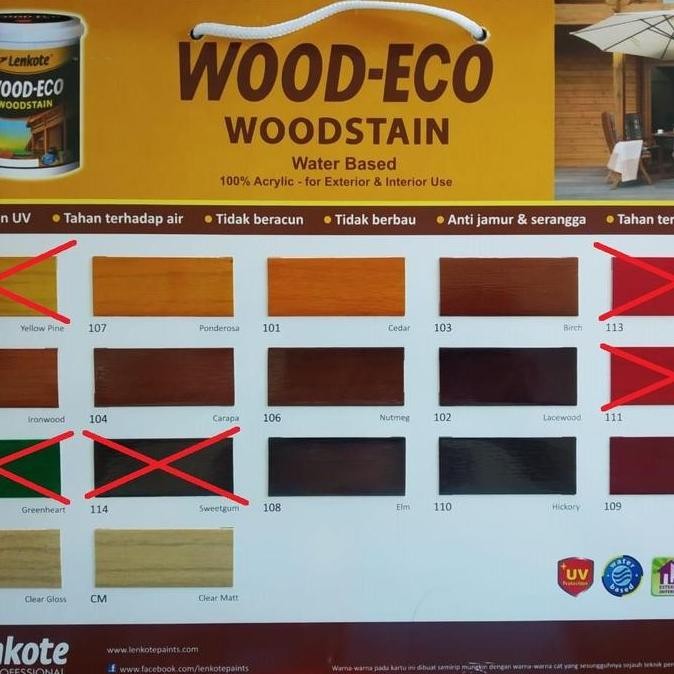 TERMURAH - Wood eco woodstain water based. plitur air berkualitas