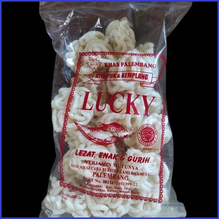 

KERUPUK KERITING ASLI PALEMBANG LUCKY 250GR