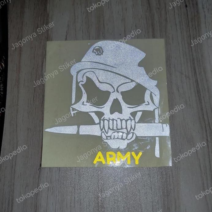 

Ready !!! stiker tengkorak army new keren