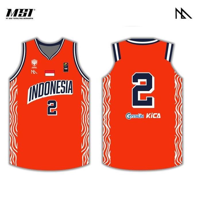 Jersey Basket MSI - Timnas Basket Indonesia U18 2024