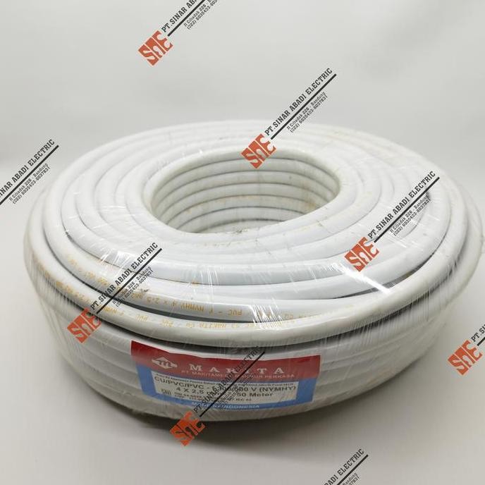TERBARU - Kabel Makita NYMHY NYYHY 4x2.5 ROLL 50M Putih