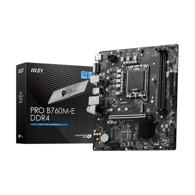 MSI PRO B760M-E DDR4 Motherboard (DDR4, B760, LGA1700)