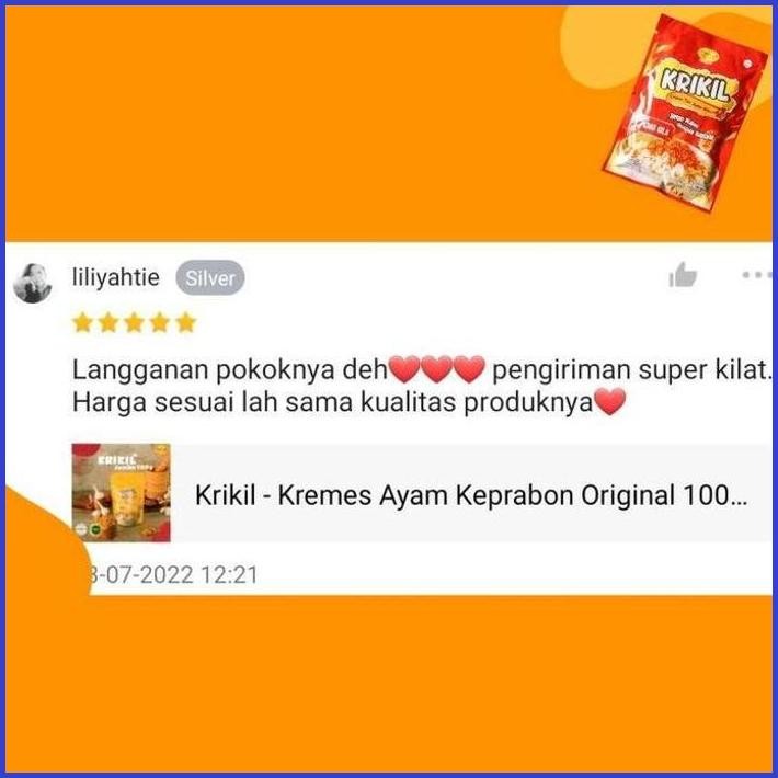 

KRIKIL KREMESAN ORIGINAL 20 GR
