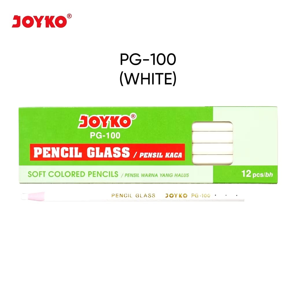 

Joyko PG-100 Pencil Glass || Joyko PG-100 Pencil Glass 12 Pcs Deal White