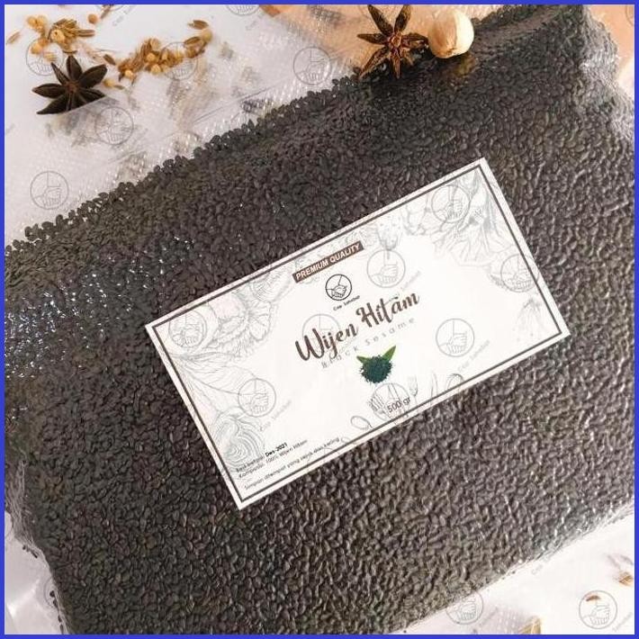 

500GR WIJEN HITAM / BLACK SESAME / REMPAH / JSR 100% PREMIUM QUALITY