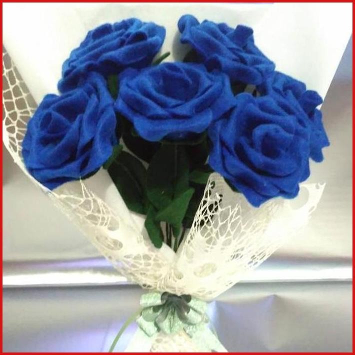 BUNGA BUKET FLANEL MAWAR TEA, BOUQUET BUNGA MAWAR, BUNGA MAWAR FLANEL