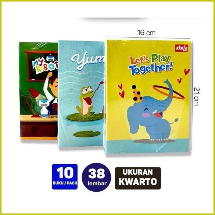 

BUKU TULIS 38 LEMBAR SKOLA BY SIDU SINAR DUNIA (1 PACK 10 BUKU)