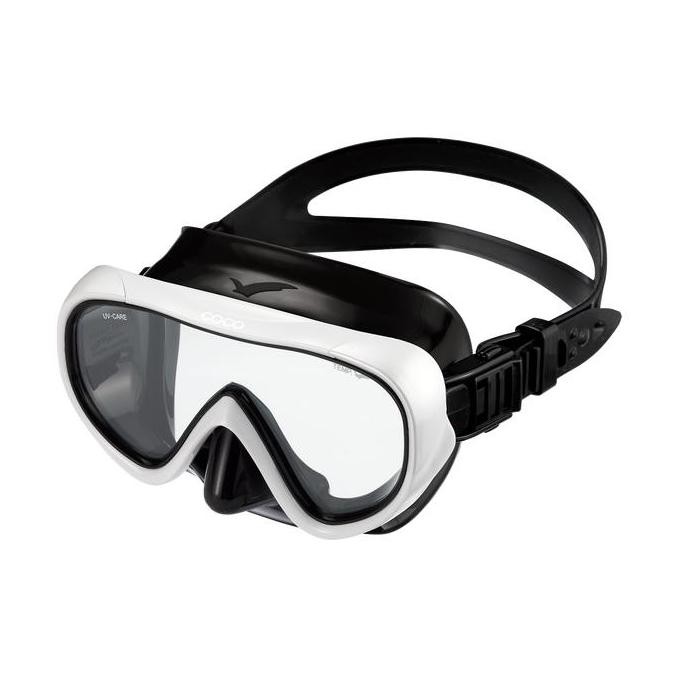 Diving Mask Gull Coco Black Silicone White