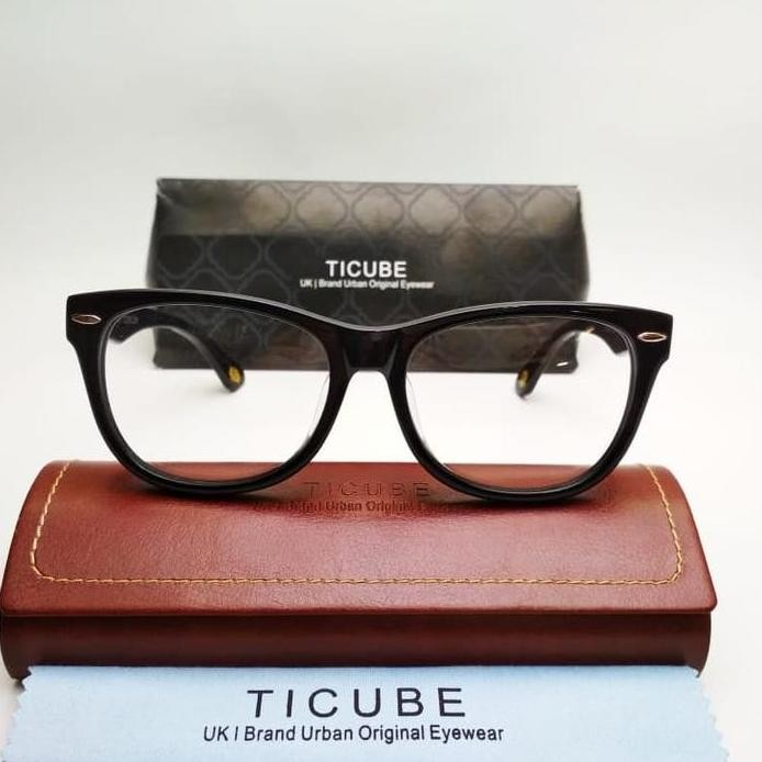 kacamata pria wanita frame ticube p206 paket lensa evoliq photocromic