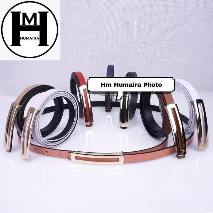 sabuk ikat pinggang wanita fashion ikat pinggang dress cewek kulit PU