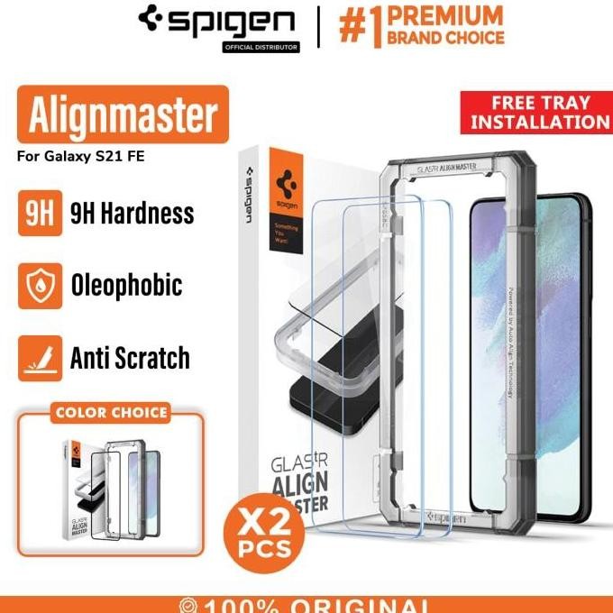 Tempered Glass Samsung Galaxy S21 FE Spigen AlignMaster Full Cover