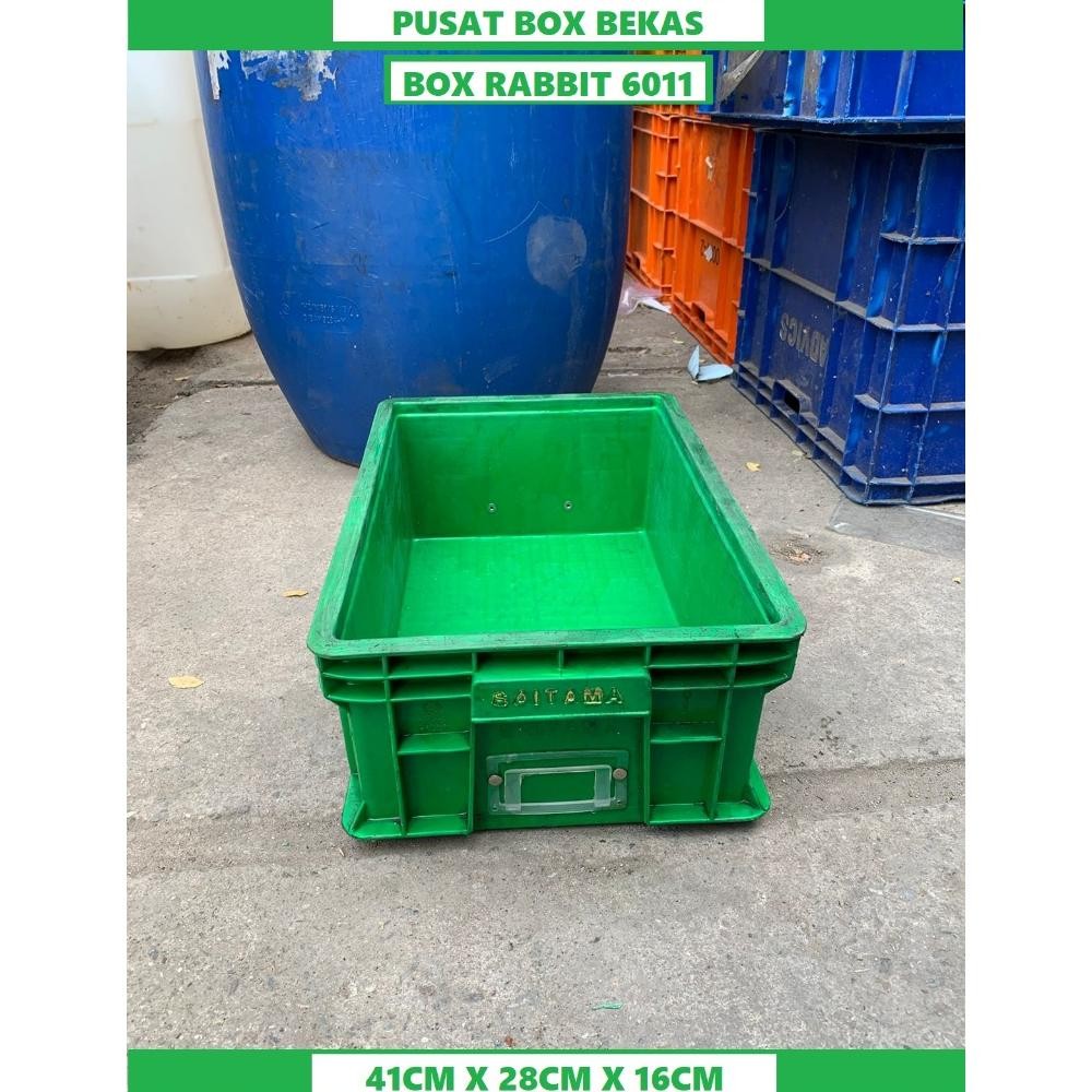 Termurah Box Container Plastik Bekas Container Industri Rabbit 6011 (42*29*16)