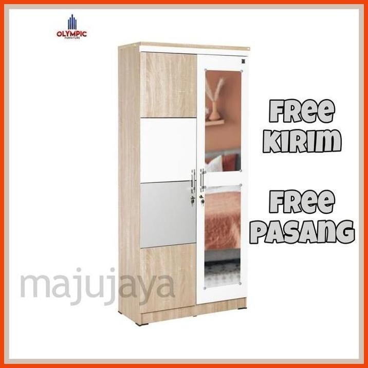 READY LEMARI 2 PINTU MINIMALIS OLYMPIC / 3 PINTU MINIMALIS OLYMPIC NAVARO TERBARU
