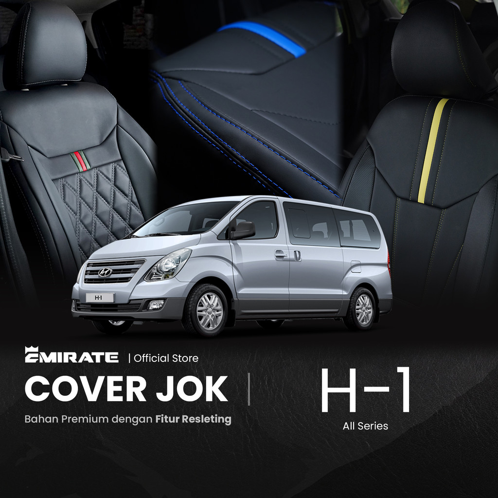 Sarung Jok Mobil Hyundai H1 dengan Resleting  / Cover Jok Mobil Hyundai H1 Fullset by Emirate Seat C