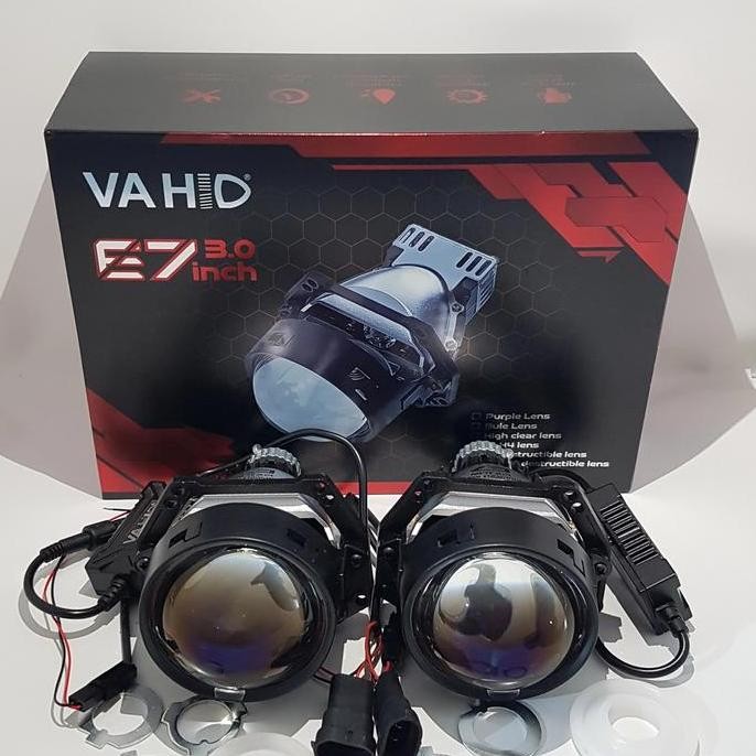 Promo BiLed Sniper E7 Projector Projie Led Bi led Vahid Hi-Low Surpass Laser COD