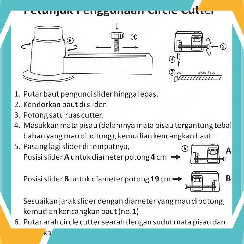 

Promo Pemotong Lingkaran Plastik Adjustable 3,5cm - 17,5cm, Ukuran Potong Lingkaran Bisa Disesuaikan PLY-46