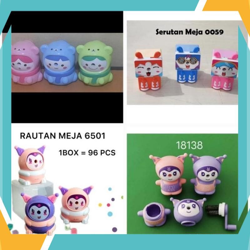 

Diskon [FREE BUBBLE+DUS] Serutan Rautan Meja Putar Duduk Kuromi Boneka Doll 9166 0059 6621 FLZ-49
