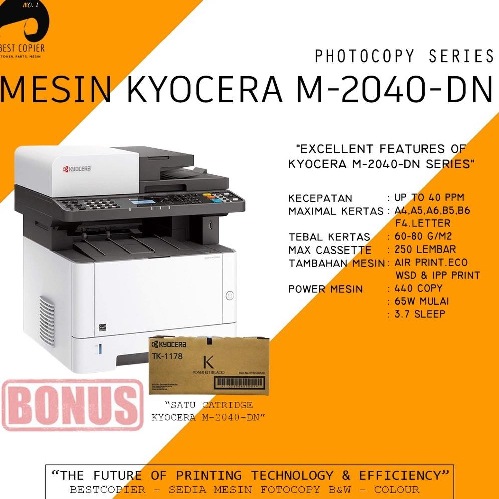 Mesin Printer Kyocera M2040 M 2040 dn Portable - F4 - laser Mono printer
