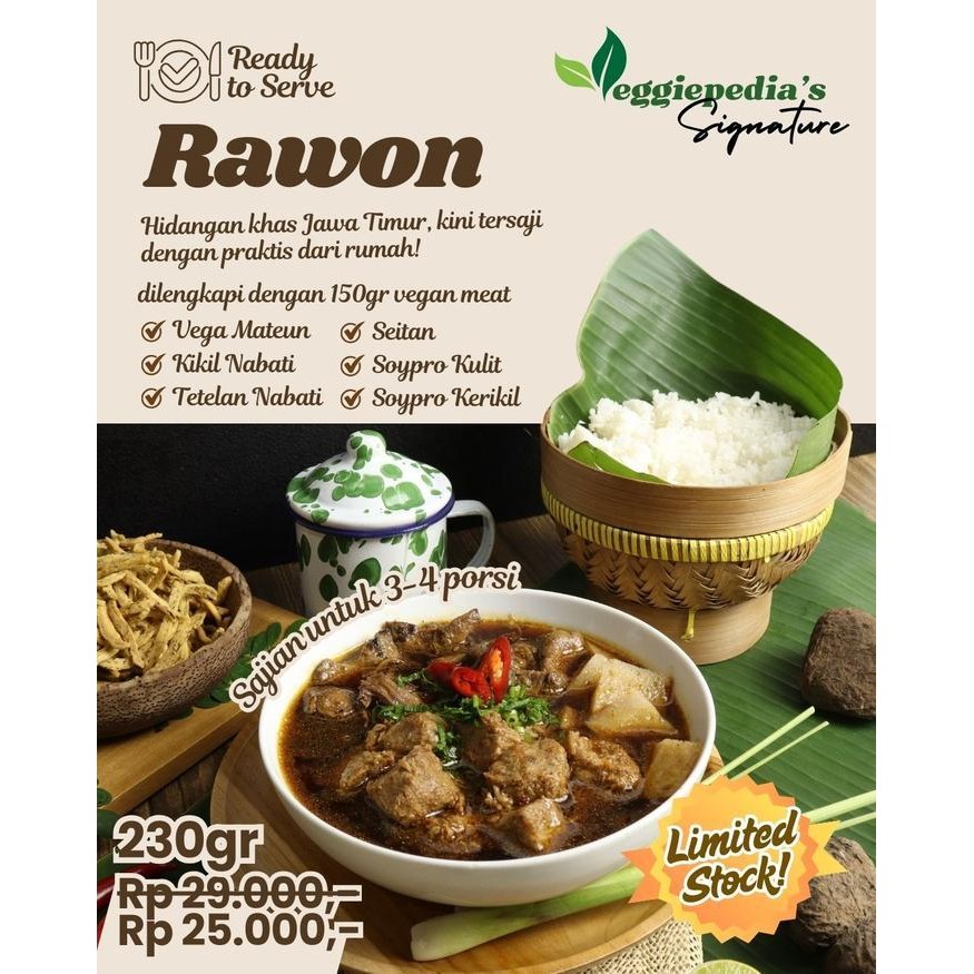 

MN Veggiepedia's Signature Masakan Ready to Serve