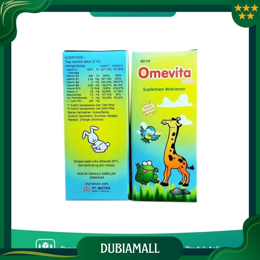 

Omevita Syrup 60Ml Promo Puncak