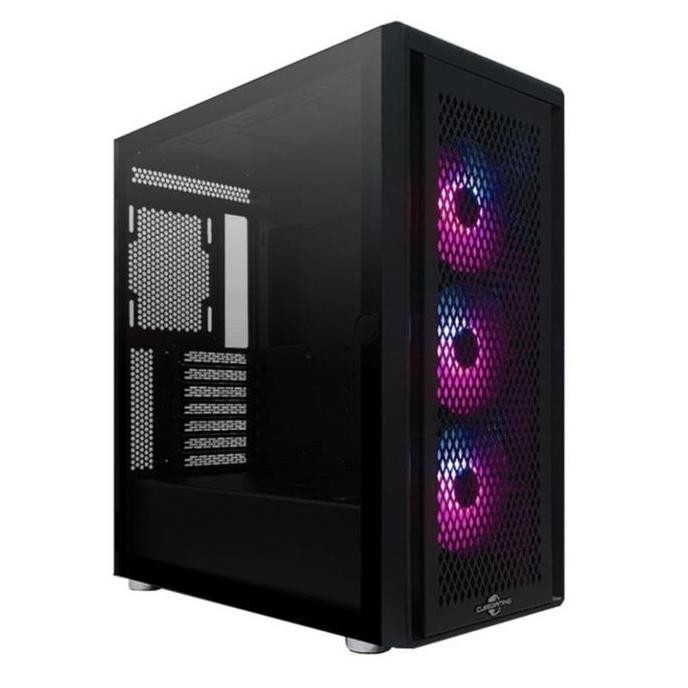 CUBE GAMING STALLA BLACK - ATX - LEFT SIDE GLASS DOOR - Dust Filter