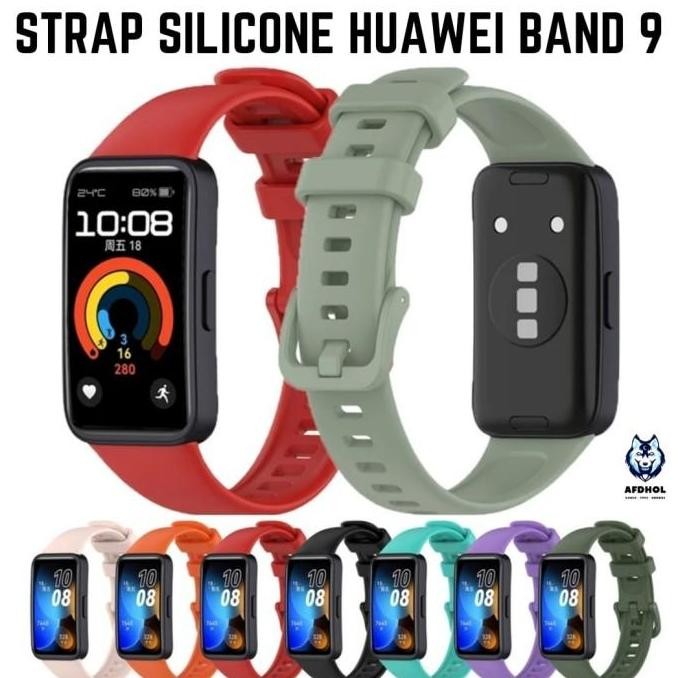 STRAP SILICONE TALI HUAWEI BAND 9 SOFT PREMIUM RUBBER KARET LEMBUT SILIKON SILICON RUBBER WRISTBAND 