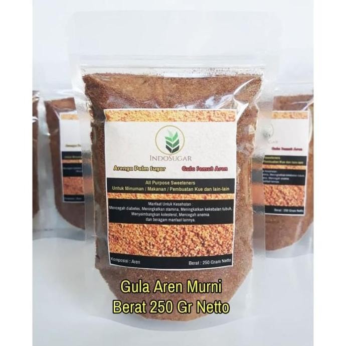Gula Aren Organik - Gula Semut Aren Asli 250 Gram Netto