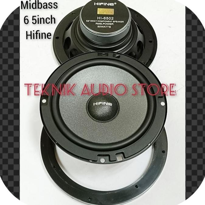 Speaker Midbass 6.5inch hifine Plus Ring Midbass Universal