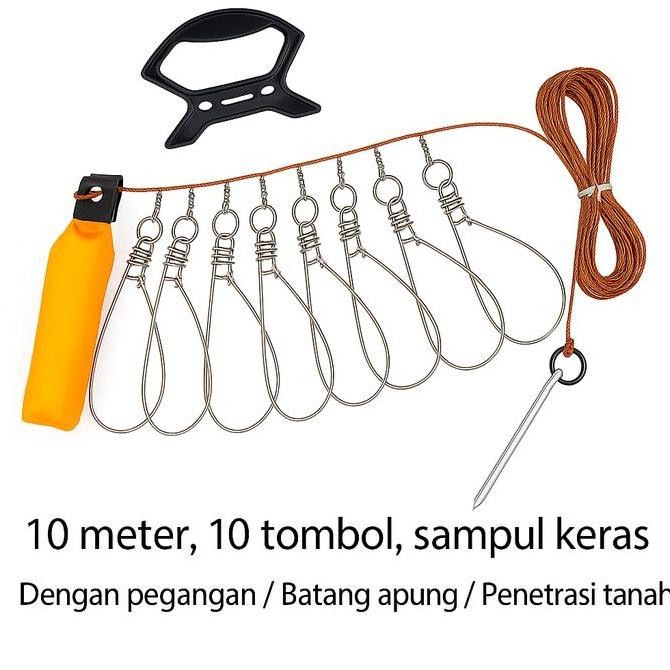 Pengait Ikan - Cantolan Ikan / Sunduk Ikan - Bahan Stainless Steel Anti Karat 1 Set Pancing