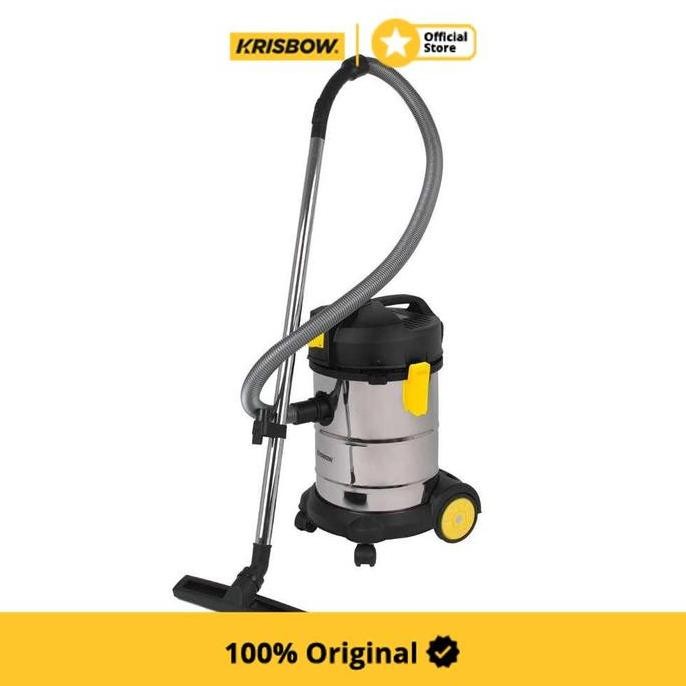KRISBOW 30 LTR VACUUM CLEANER WET & DRY 1200 WATT