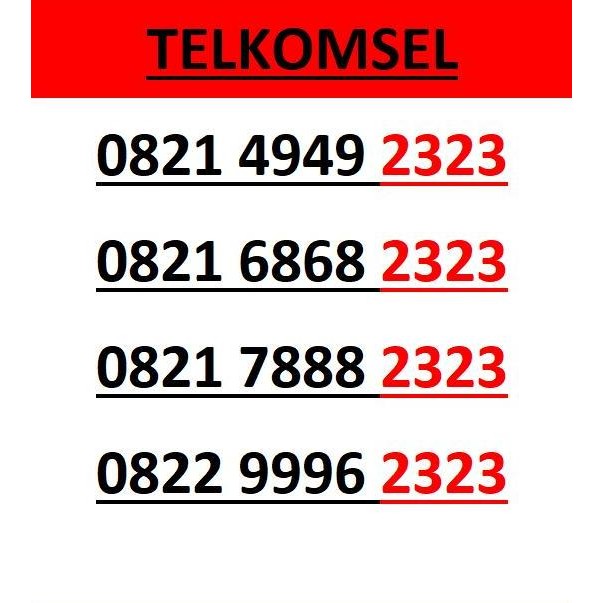 HOT SALE Nomor Cantik Simpati abab cdcd 0822 2323 0303 bo6