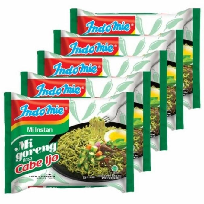 

Indomie goreng cabe ijo 5x85gr