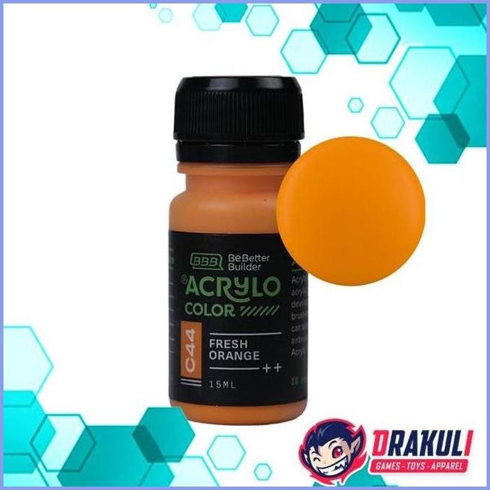 

READY ACRYLO COLOR PAINT FOR MODEL KIT - FRESH ORANGE C44 TERLARIS