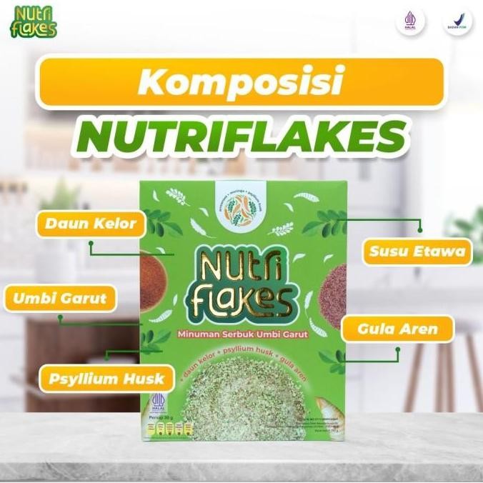

Nutriflakes Sereal Umbi Garut Original Atasi Asam Lambung Maag Diet
