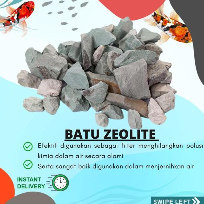 BATU ZEOLITE FILTER AQUARIUM KOLAM IKAN AQUASCAPE MENJERNIHKAN AIR