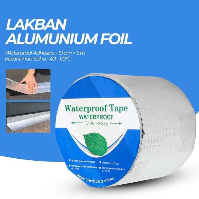 Promo Lakban Tape Alumunium Foil Waterproof Anti Air Bocor Atap COD