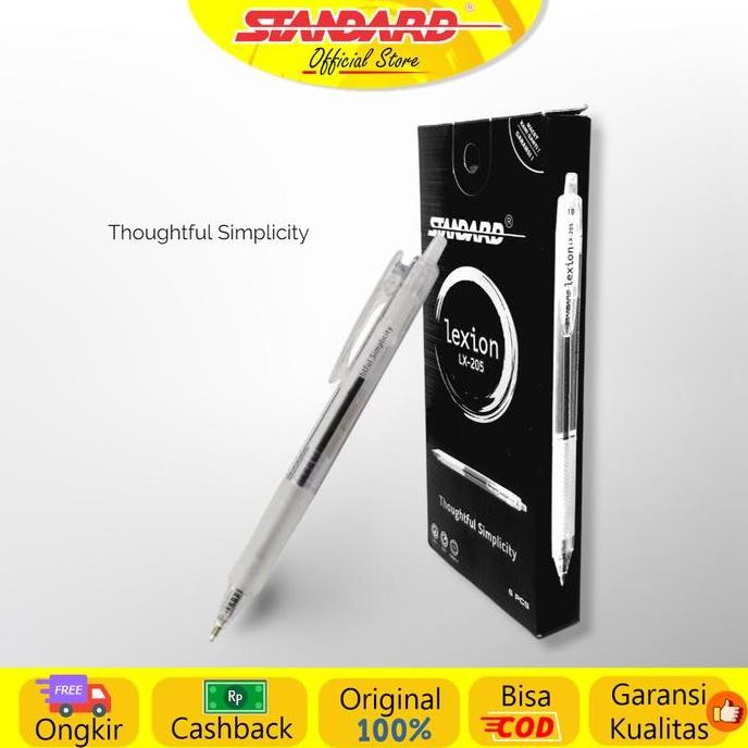 

Standard - Pulpen Lexion 1.0 LX-205 ( Alat Tulis / Pen / Ballpoint / Pena )