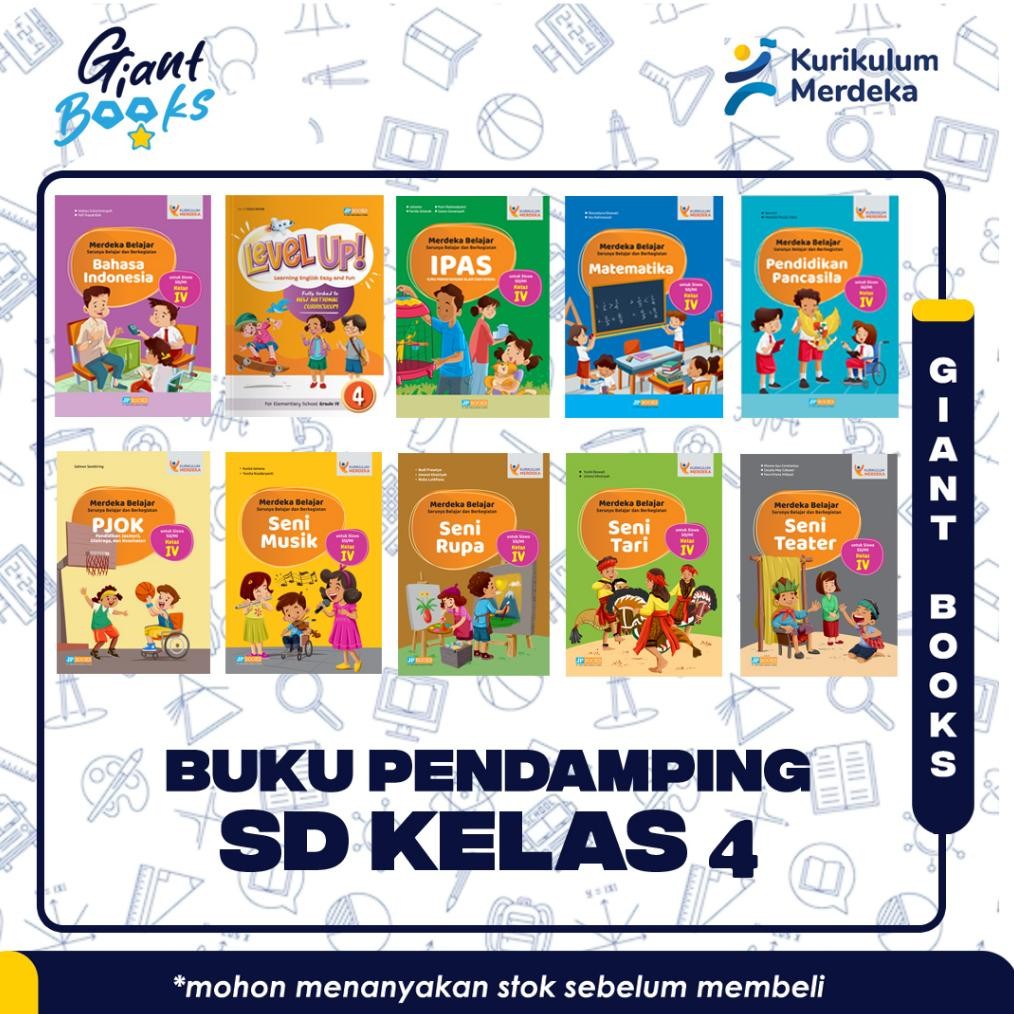 SALE GIANT BOOKS - Buku Siswa Pendamping Sekolah JP Books Kurmer SD Kelas 4 - Kurikulum Merdeka MURA