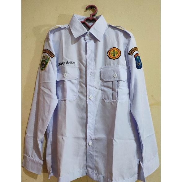 Baju Pdh Putih Free Nama Dan Logo/ Baju Putih Asn/Baju Pdh Asn