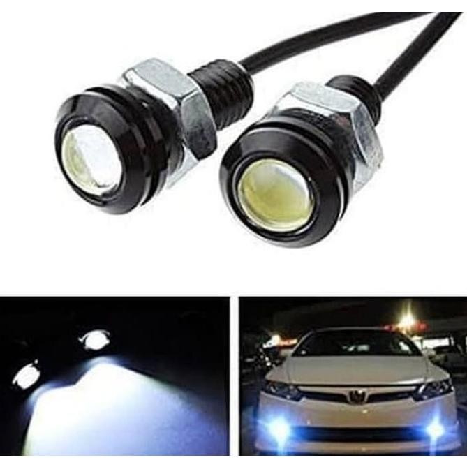 ''Terlaris" Era Lampu Led Eagle Mata Elang Eye 23 Mm 12V Variasi Bulat Kecil Model Baut Untuk Motor 
