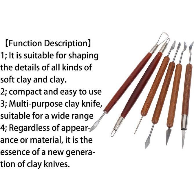 

Tools Clay Sculpting / Set Alat Ukir Tembikar Polimer / Alat Ukir Clay