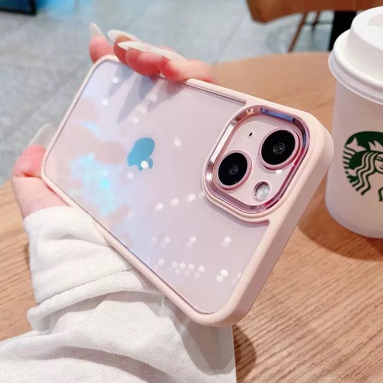Berkualitas Iphone 13/Iphone 13 Pro Max Casing Bumper Acrilik Metal Lens Camera Back Case Berkualita