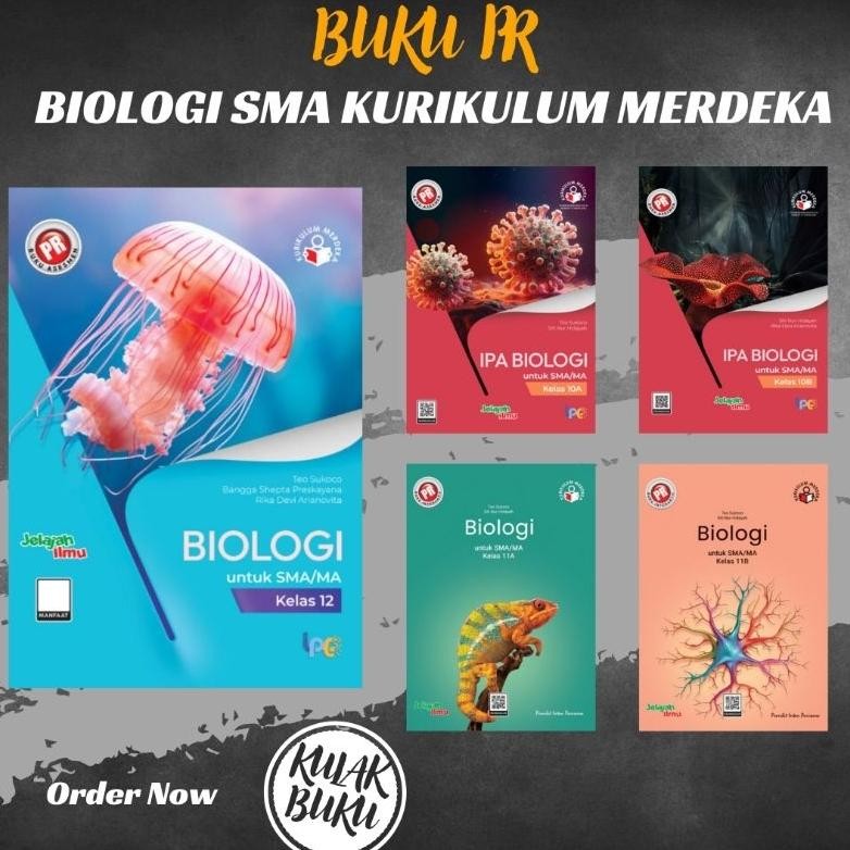 Berkualitas Buku Pr Biologi Sma Kelas 10 11 12 Semester 1 & 2 Kurikulum Merdeka Intan Pariwara Edisi