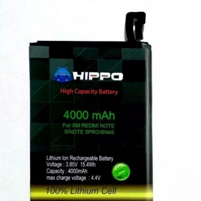 BEBAS ONGKIR - Batre Baterai Battery Hippo BN45 Xiaomi Redmi Note 5 BN 45 Redmi Note5