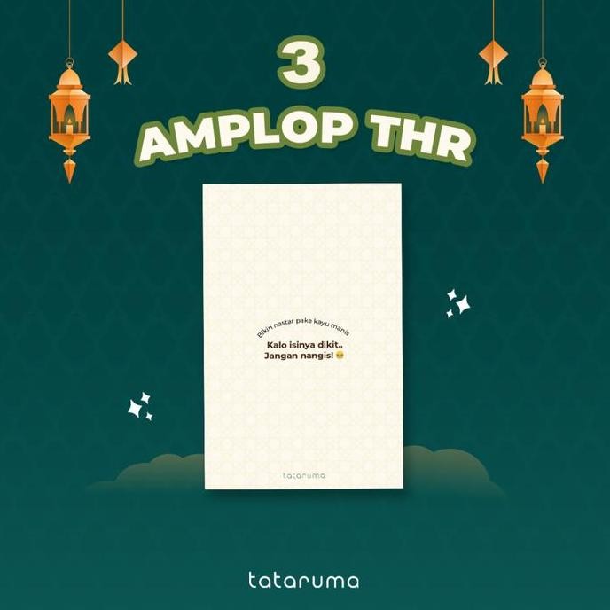 

3Pcs Amplop Thr Lebaran Pantun Lucu Ramadhan Hari Raya Idul Fitri Allshop