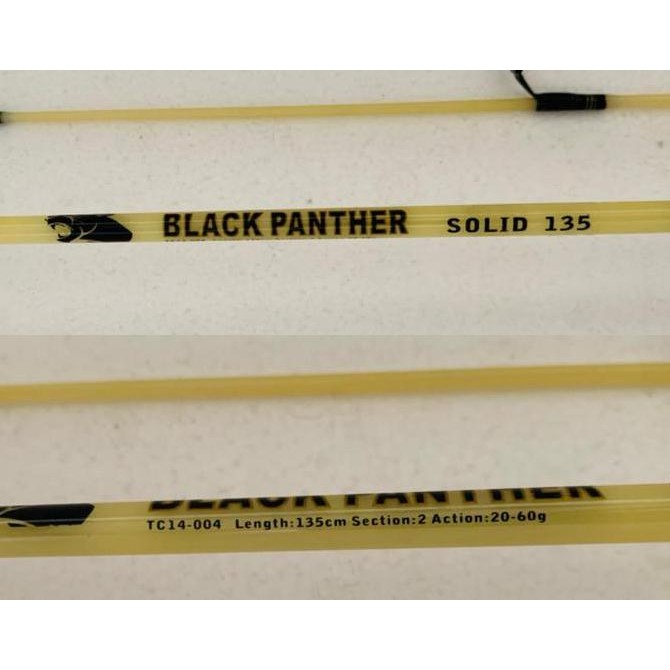 Joran Sambung Dua Black Panther Solid 120 cm & 135 cm