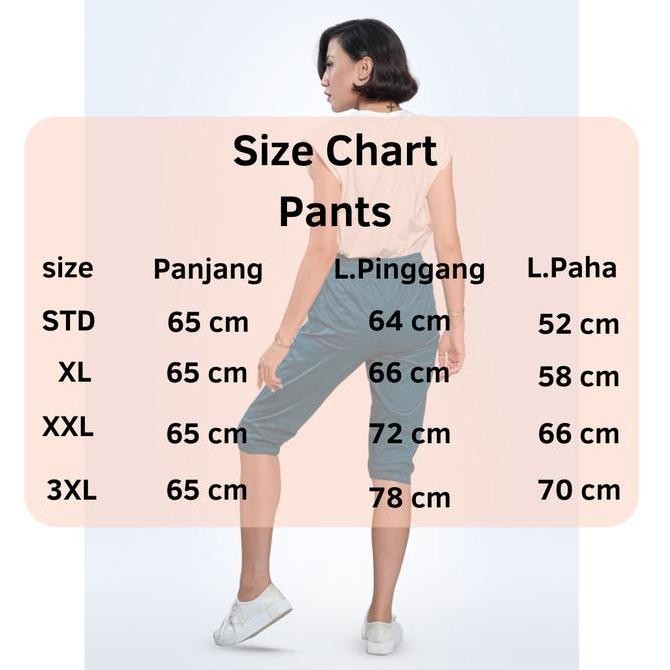 De14 >> Celana Jogger Pendek 3R / Jogger Kekinian / Celana Jogger Wanita