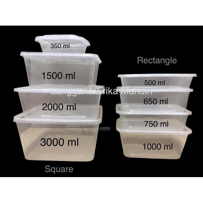 Thinwall dm rectangel 750 ml