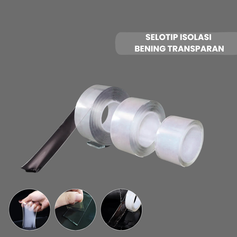 

DK89 Nano Double Tape MutliFungsi / Double Tape Super Kuat / Selotip Isolasi Bening Transparan