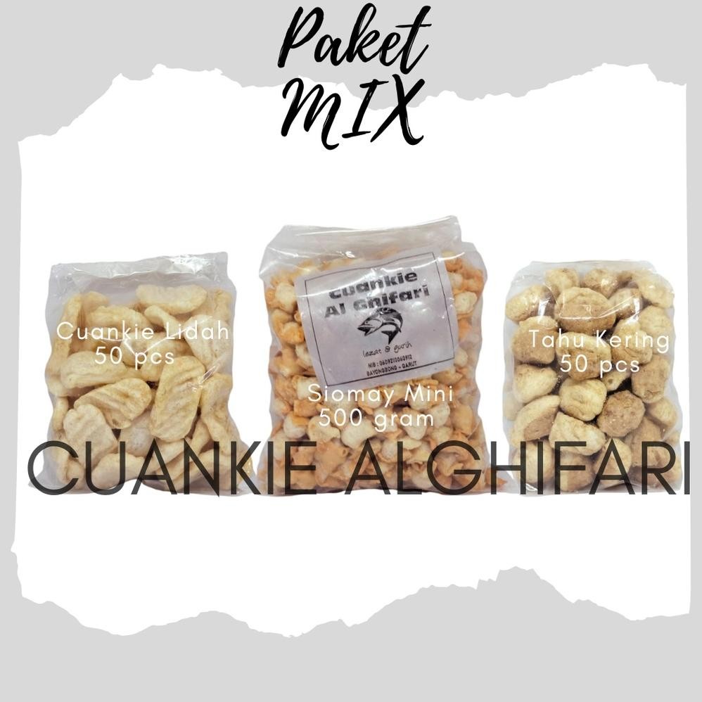 

TERLARIS Paket mix siomay mini 500grm,lidah 50 bji, dan tahu kering 50 bji Siap kirim